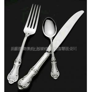 纯银西式刀叉加工 纯银欧式餐具加工