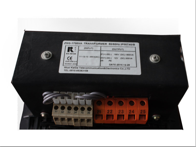 凯达 ZSG-1700VA AC 380V-DC 190V三相整流变压器