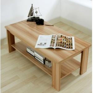 韩式长茶几边几咖啡桌环保E1级时尚简约客厅茶几储物双层茶几