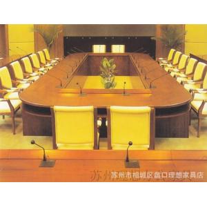 供应高档圆会议桌D13-46 大会议桌条桌 时尚洽谈桌等苏州理想办公