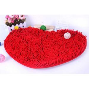 2593创意家居爱心家用雪尼尔浴室吸水地毯防滑地垫脚垫批发0.42