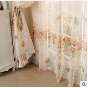 窗帘布料窗帘批发家直销韩式田园小清新客厅卧室半遮光