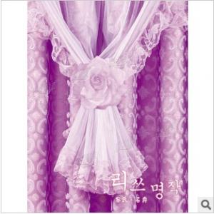 名爵 花都 厂家直销 奢华田园 韩式田园风格 成品蕾丝窗帘