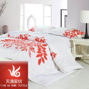 江南庭院全棉被套贡缎四件套