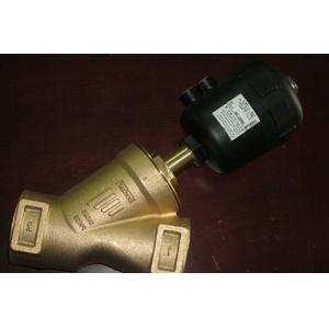 雪青铜气动角座阀