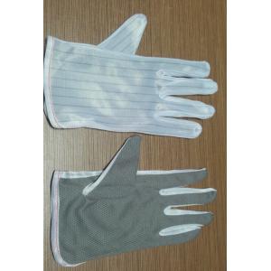 灰色涤点防静电手套(真丝）