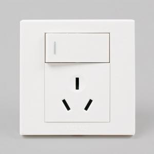 A6-110A  单联单控开关16A三极插座