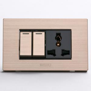 Q9-011  双联单控开关多功能插座