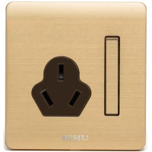 V2-034A  单联开关三极插座-单控