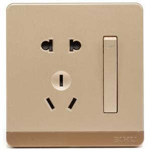 A7-036A  单联开关二、三极插座-单控