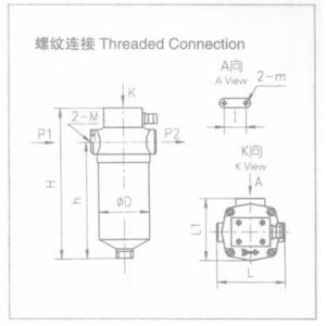 ZU-A、OU-A、WU-A、XU-A系列回油管过滤器