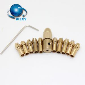 微型电钻自紧钻夹头2MM小电钻钻头夹 手电钻小电磨木工黄铜钻