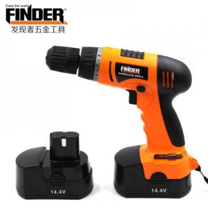 发现者多功能电动工具14.4V锂电充电电钻 手钻枪电动螺丝刀批发