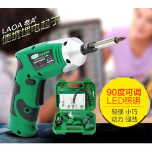 老A 3.6V便携式多功能锂电螺丝批 充电电动螺丝刀 手电钻LA416336