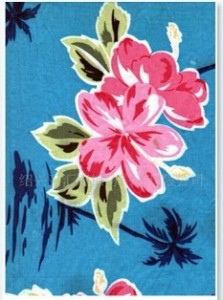 棉麻混纺印花布
