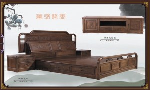 华强 四季花床+四季花厅柜