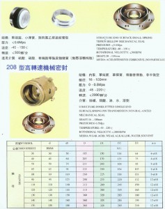 神州 203型机械密封