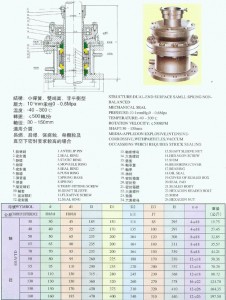 神州 205型机械密封